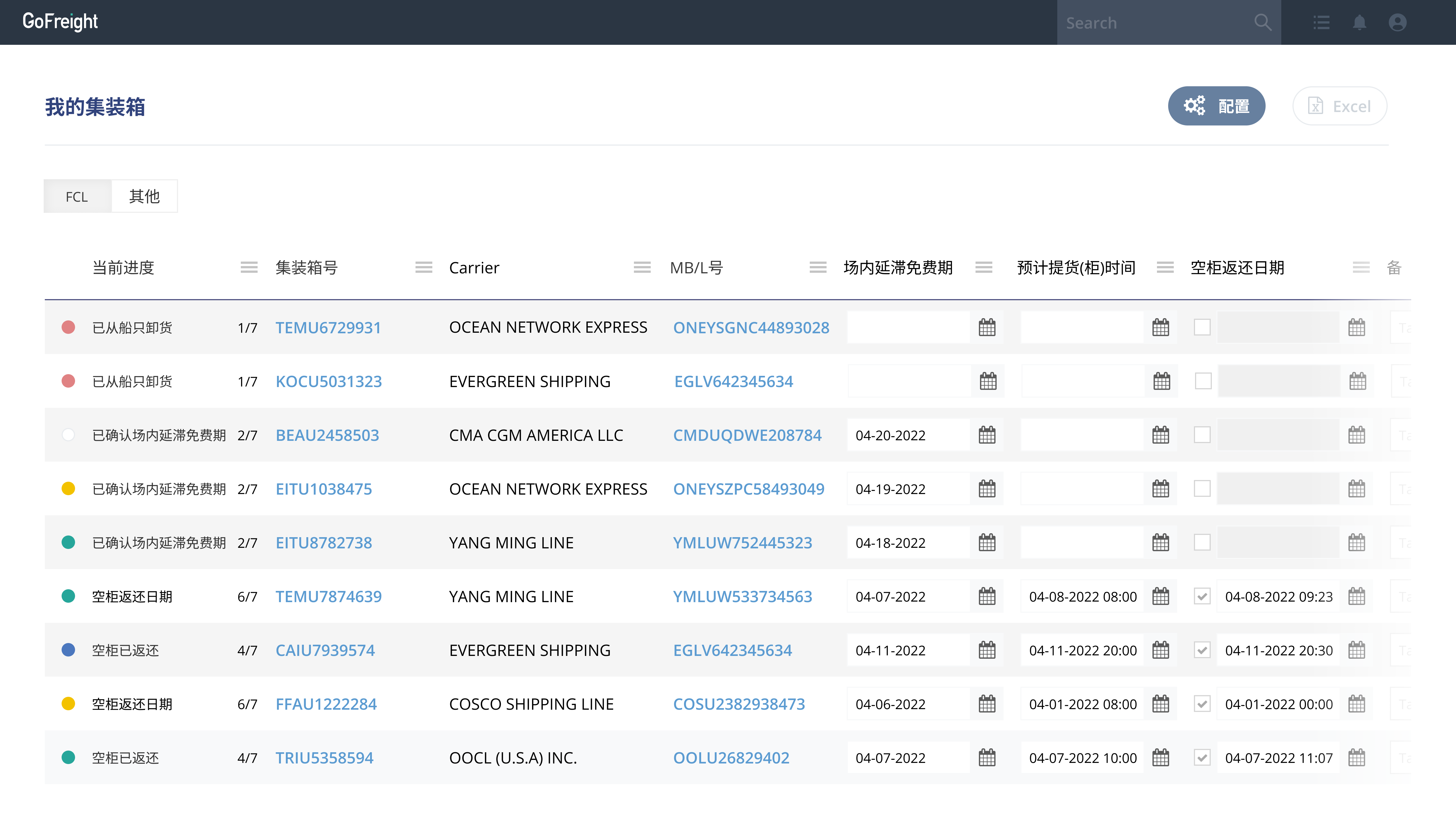 Container Tracking System - System